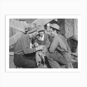 Miners Talking At Labor Day Celebration, Silverton, Colorado By Russell Lee Art Print