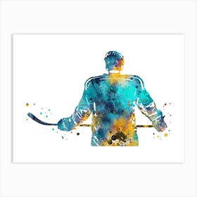 Hockey Player Male 1 Art Print