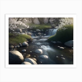 Whispers Of A Brook Announcing Spring S Arrival Art Print