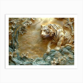 Tiger In The Forest 1 Art Print