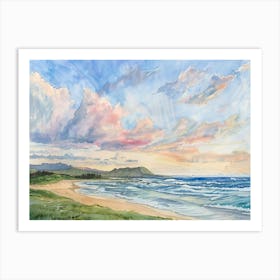 Sunset On The Beach 7 Art Print