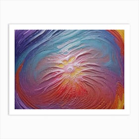 Abstract impasto Art Print