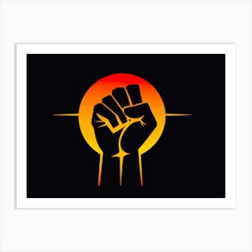 Fist In The Air Art Print