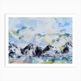 Mountains In The Sky Art Print