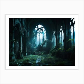 Abandoned Church Paintings Art Print Art Print