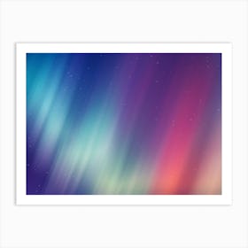 Aurora Synthwave #1 Art Print