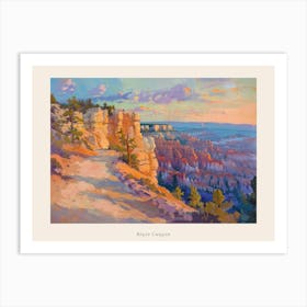 Western Sunset Landscapes Bryce Canyon Utah Poster Art Print