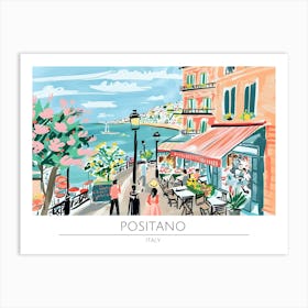 Positano Amalfi Coast Italy Art Print