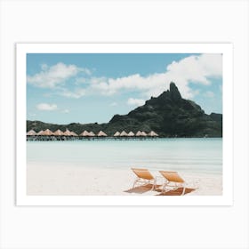 Huts Over Ocean Art Print