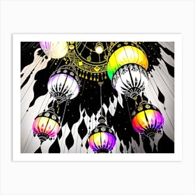 Islamic Lanterns 3 Art Print