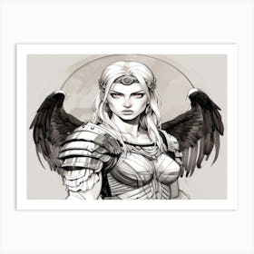 Angel Warrior 2 Art Print