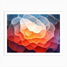 Abstract Image Of A Cell Art Print