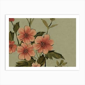 Pink Flowers Art Print