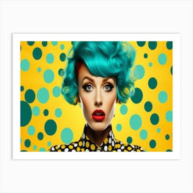 Polka Dot Girl 4 Art Print