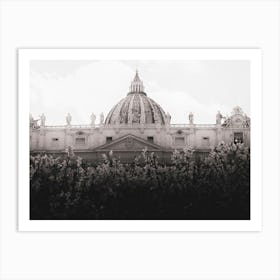 Vat (view of the Dome of Saint Peter from Piazza San Pietro. Vatican. From Roma18151301 series by Michael Banifatov). Art Print