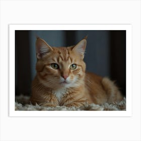 Orange Tabby Cat 1 Art Print