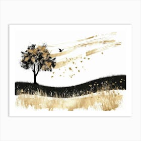 Tree In The Sky 4 Art Print