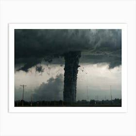 Tornado - Tornado Stock Videos & Royalty-Free Footage Art Print