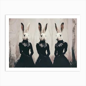 Three Rabbits Art Print