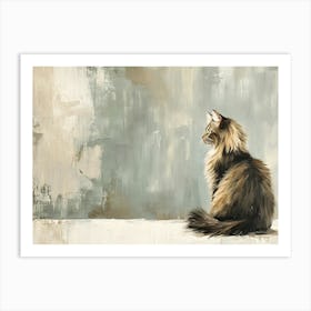 Side View Cat 3 Art Print