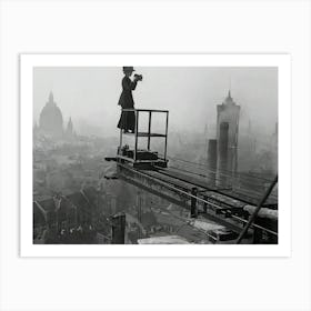 Woman Photographer In Berlin Art Print