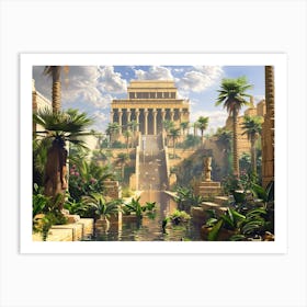 Egyptian Temple 7 Art Print