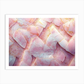 The Texture Of Light Pink Marble 2 Art Print