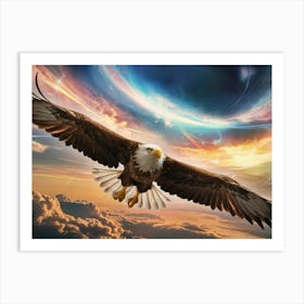 Eagle In Flight 1 Art Print