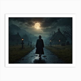 Phantom Of The Cemetery Art Print