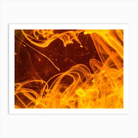 Fire Flames Art Print