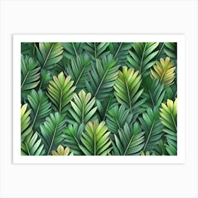 Tropical Leaves 27 Art Print