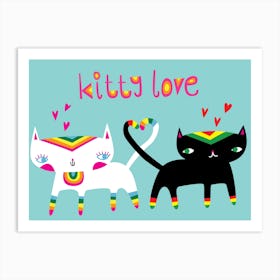 Kitty Love Art Print