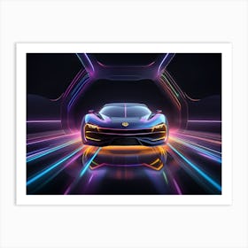 Futuristic Sports Car 10 Art Print