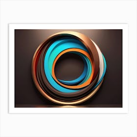 Abstract Spirals Art Print