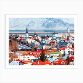 Iceland City Art Print