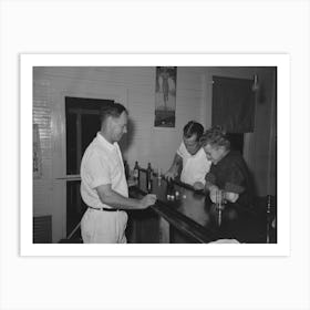 Playing Game Of Horses With Dice Shaking For The Drinks, Pilottown, Louisiana By Russell Lee Art Print