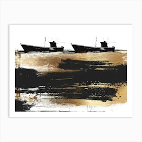 Two Boats In The Water 1 Art Print