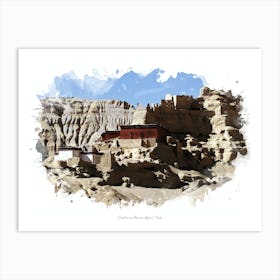 Lhakhang Marpo, Ngari, Tibet Art Print