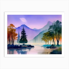 Landscape Painting 27 Art Print