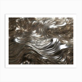 Wavy Surface Art Print