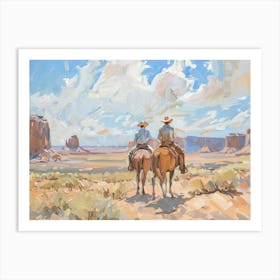 Cowboys In The West 2 Art Print