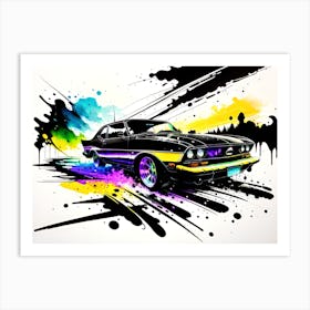 Ford Mustang Painting Art Print