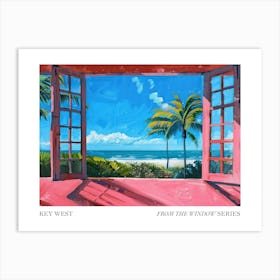 Key West From The Window Series Poster Painting 2 Art Print