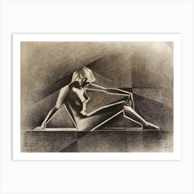 Art Deco Nude - 15-08-22 Art Print