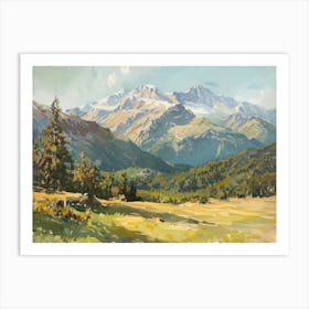 Western Landscapes Rocky Mountains 4 Art Print