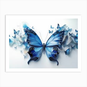 Blue Butterfly Art Print