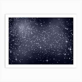 Lavender Shining Star Background Art Print