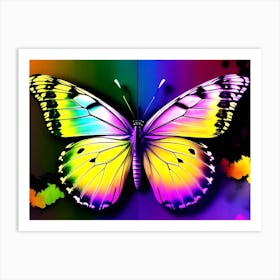 Butterfly Wallpaper Art Print