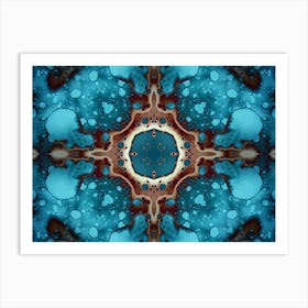 Abstract Mandala Eclipse Of The Sun 4 Art Print