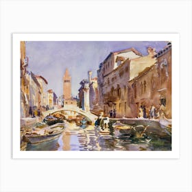 Venetian Canal Venice, John Singer Sargent Art Print